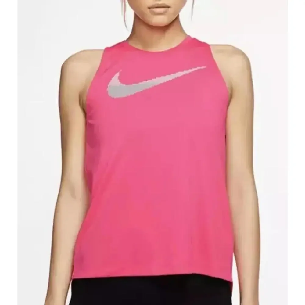 New Nike Women's Dri-fit Printed-Logo Racerback Running Tank Top, Size: XS - Picture 5 of 5